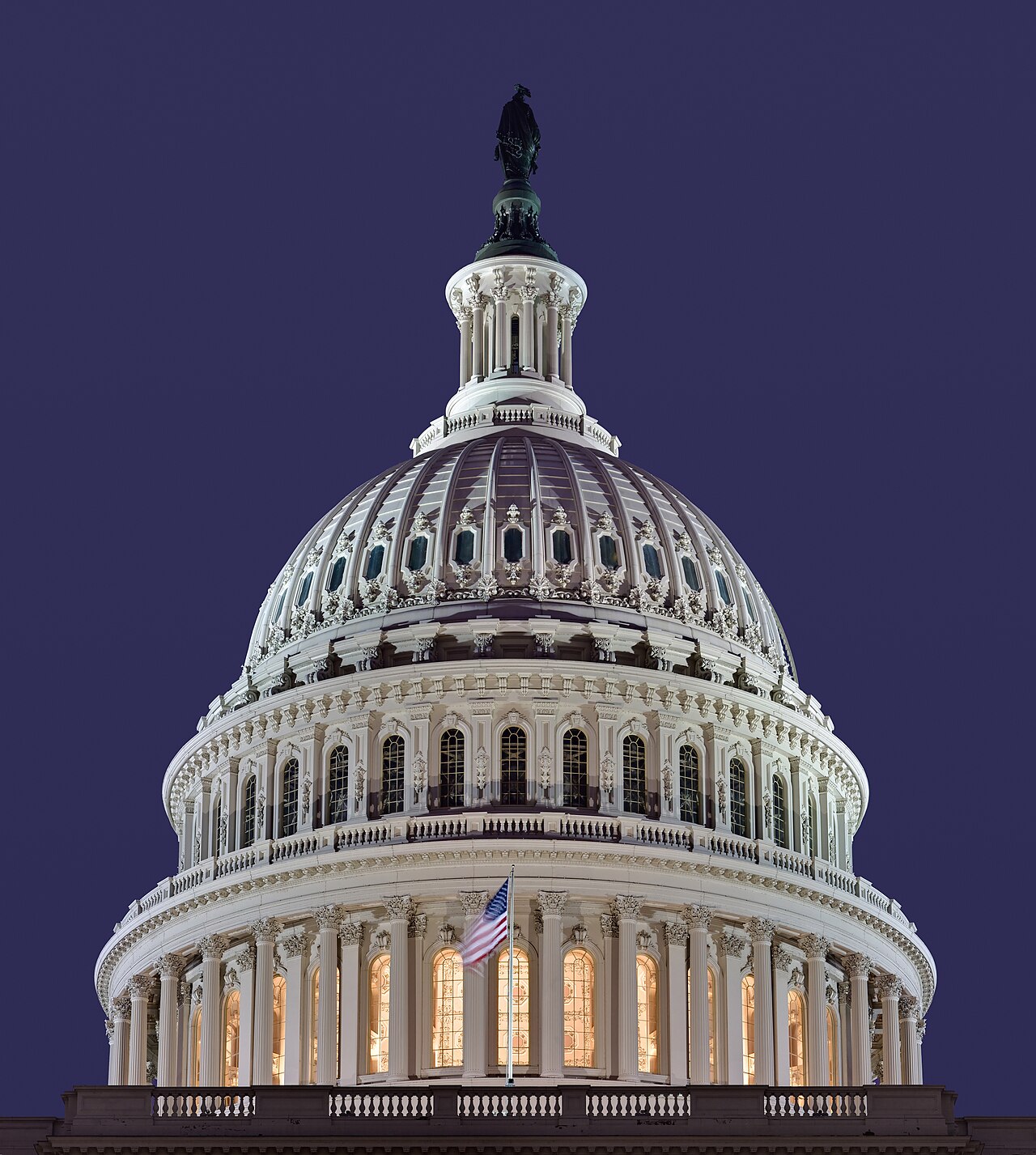The dome of the United States Capitol