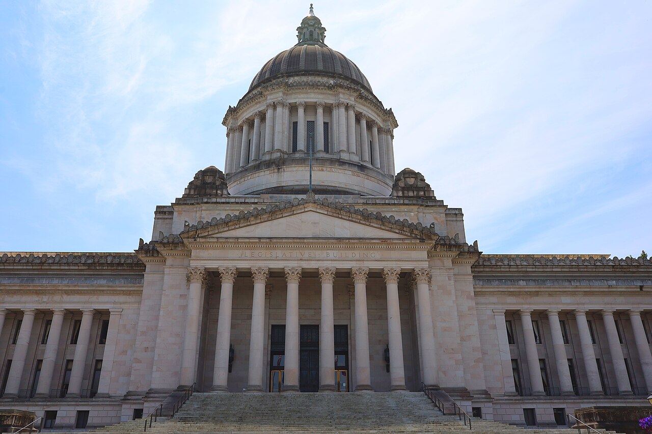 Steps of the Legislative Building at the Washington State Capitol in Olympia