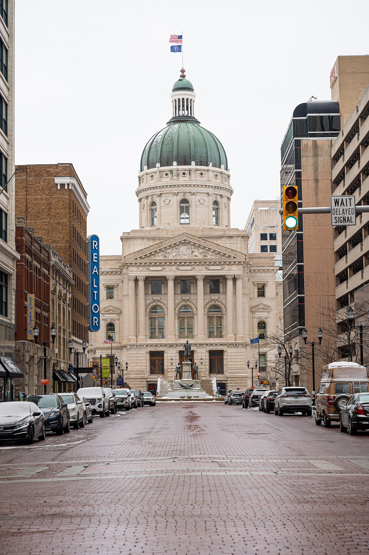 The Indiana Statehouse in Indianapolis