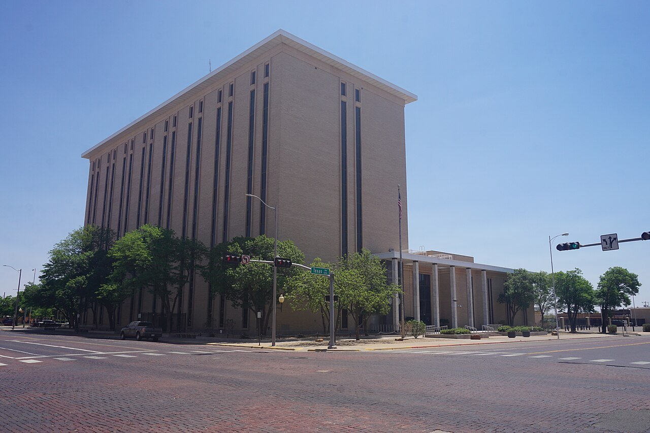 The George H. Mahon Federal Building, home of the federal court in Lubbock, Texas