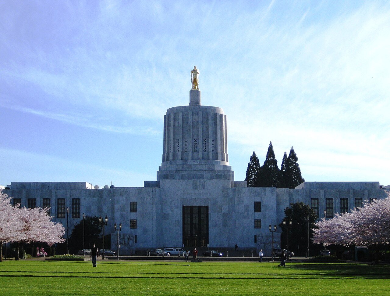 The Oregon State Capitol in Salem