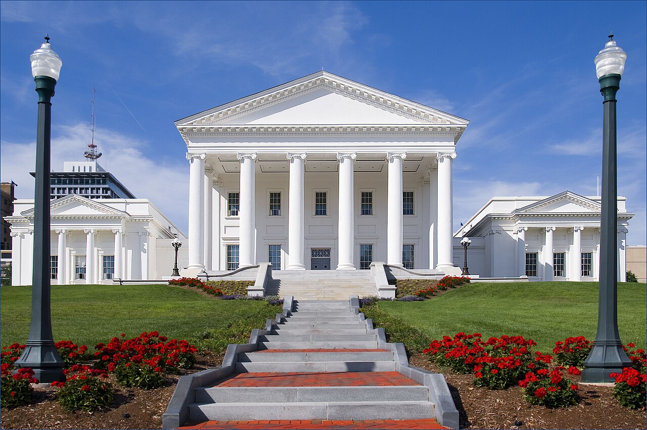 The Virginia State Capitol building in Richmond.