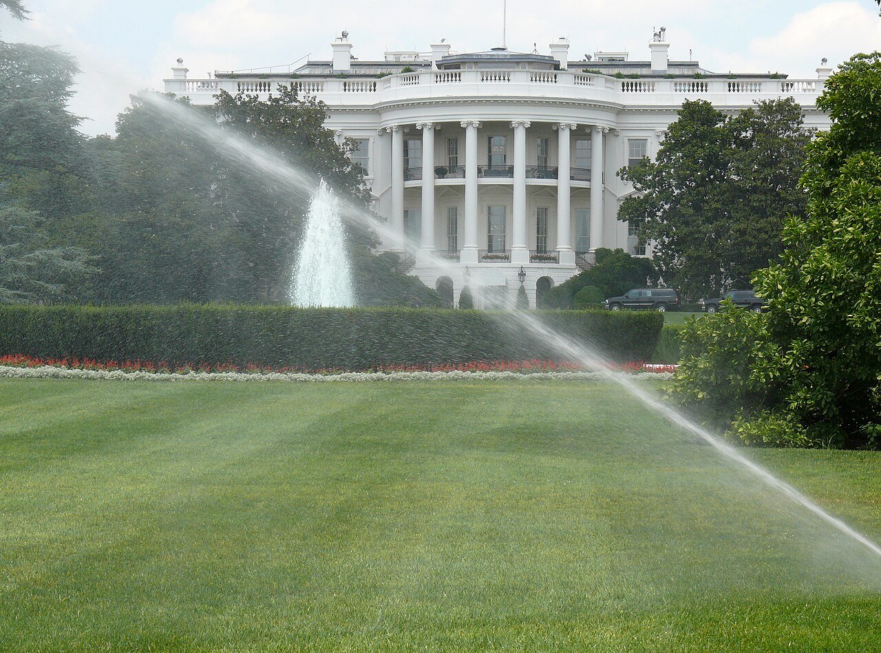 The south facade of the White House