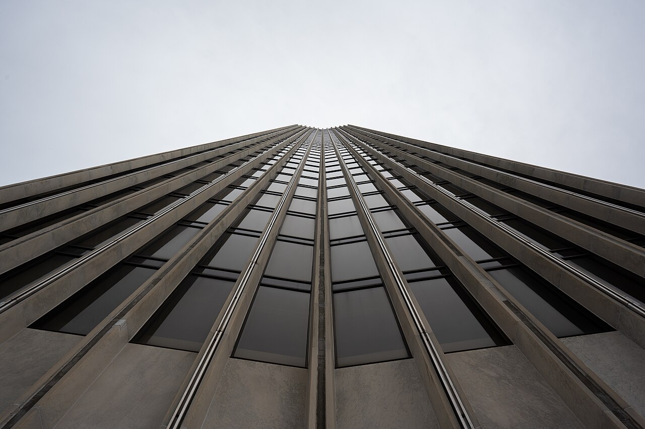 Erastus Corning Tower, home of the New York State Department of Health, at the Empire State Plaza in Albany
